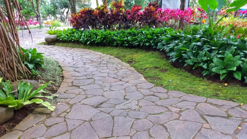 Walkway with Decorative Paving